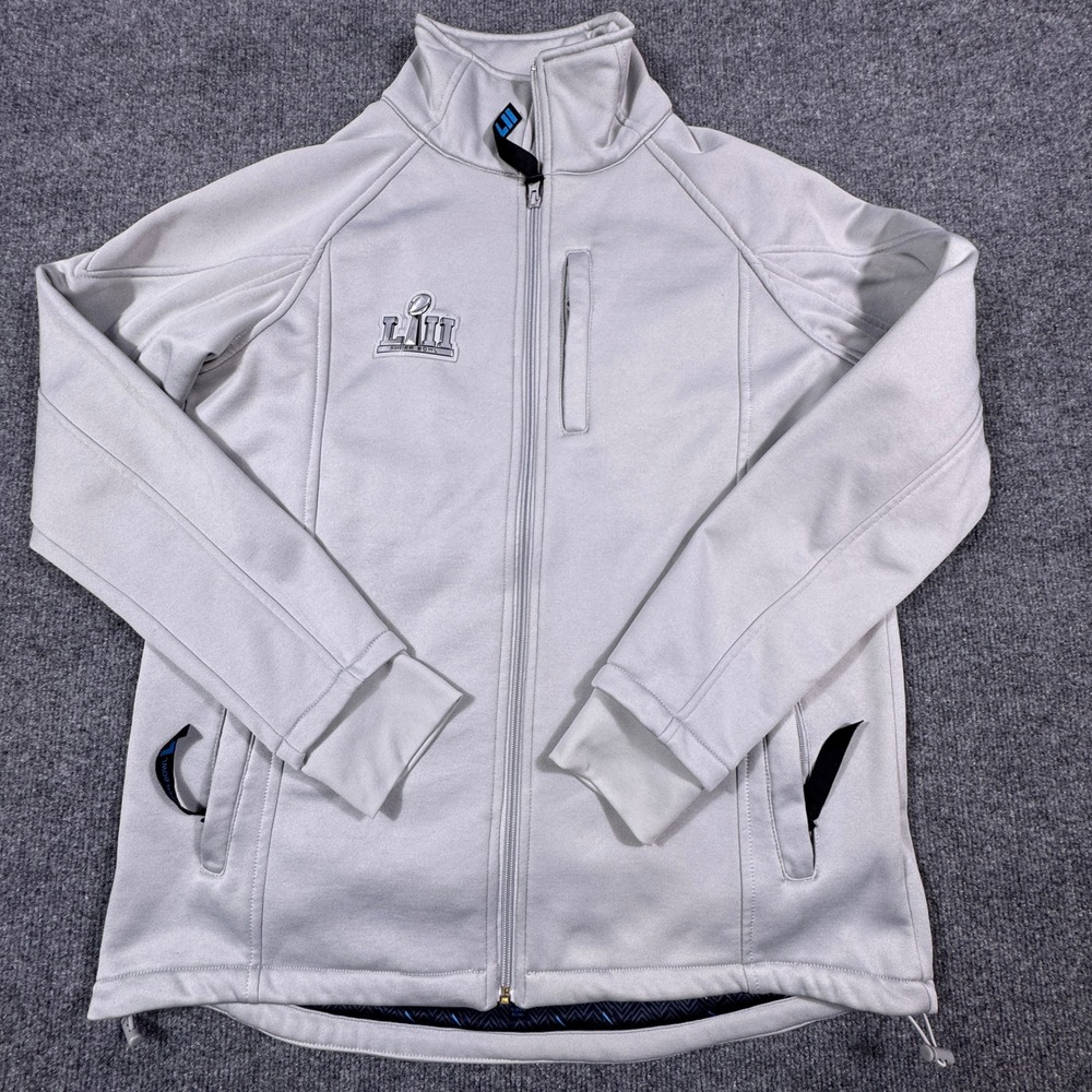 BDA NFL Super Bowl‎ LII 52 Stadium Crew Jacket Mens Medium Jacket Collectible